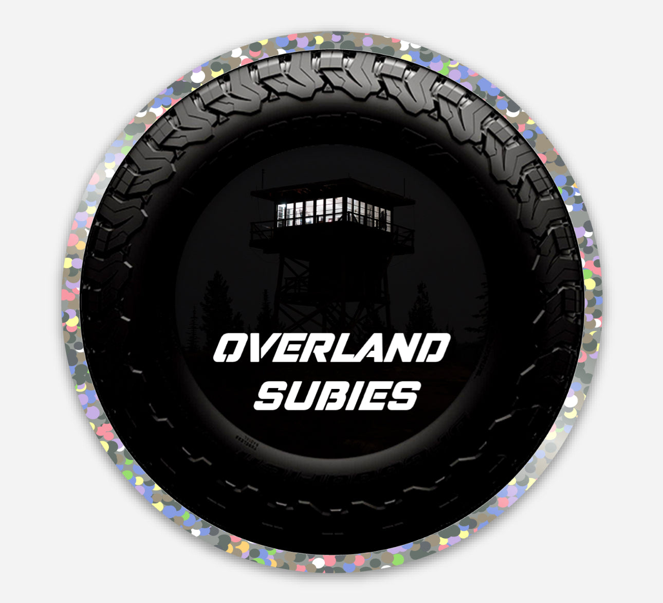Overland Subies Lookout Tower Sticker