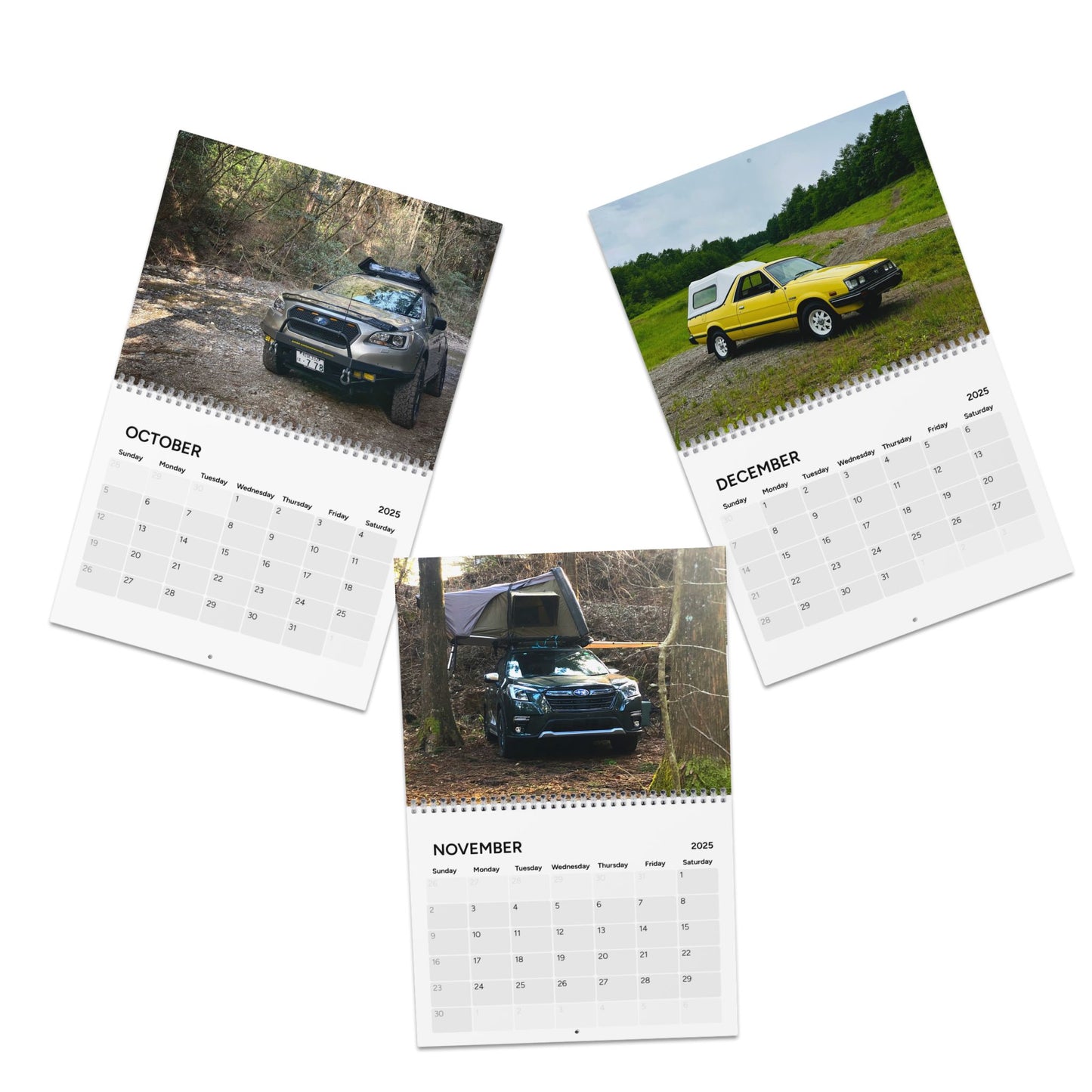 Overland Subies Calendar 2025 JP